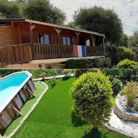 Le Chalet De La Pierreraie Cote D'Azur Piscine Terrasse Et Vue Mer Drap Ngoại thất bức ảnh