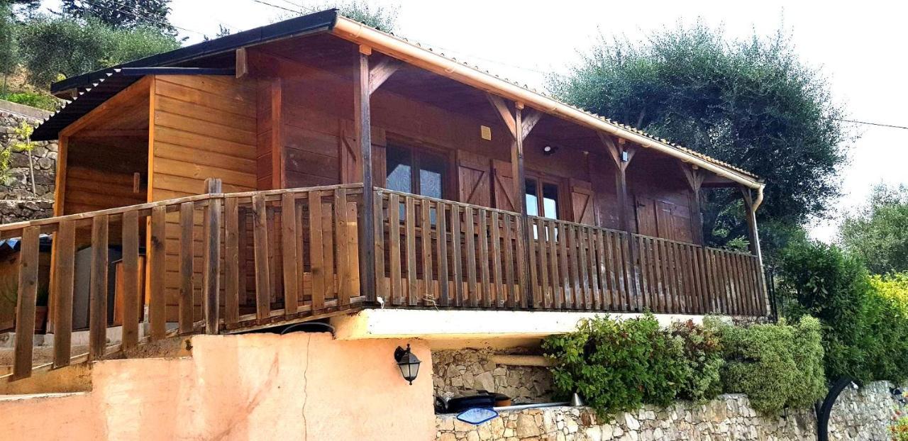 Le Chalet De La Pierreraie Cote D'Azur Piscine Terrasse Et Vue Mer Drap Ngoại thất bức ảnh