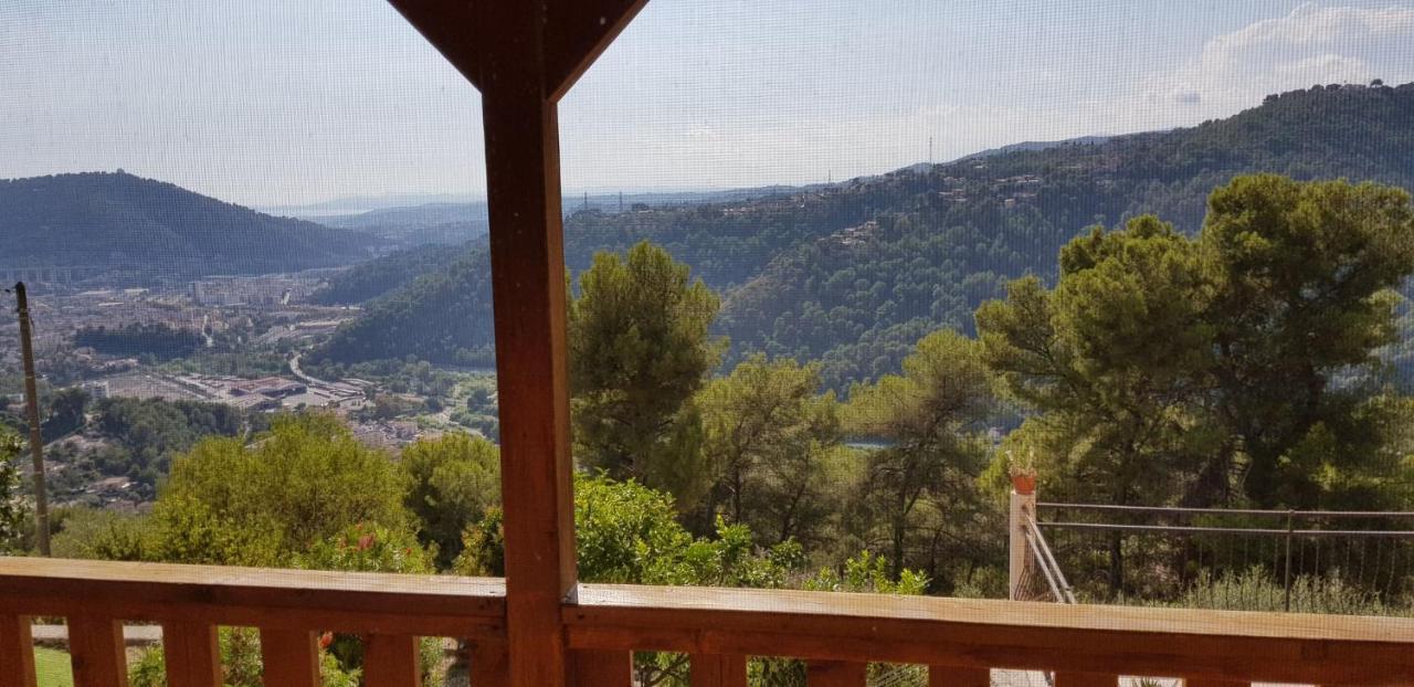 Le Chalet De La Pierreraie Cote D'Azur Piscine Terrasse Et Vue Mer Drap Ngoại thất bức ảnh