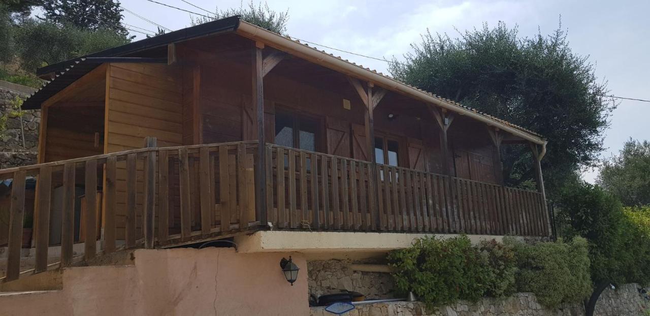 Le Chalet De La Pierreraie Cote D'Azur Piscine Terrasse Et Vue Mer Drap Ngoại thất bức ảnh